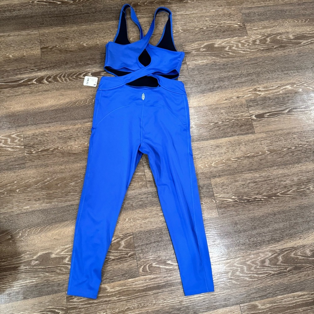FP Movement by Free People back it up - swim club - pool blue Jumpsuit - Picture 4 of 7